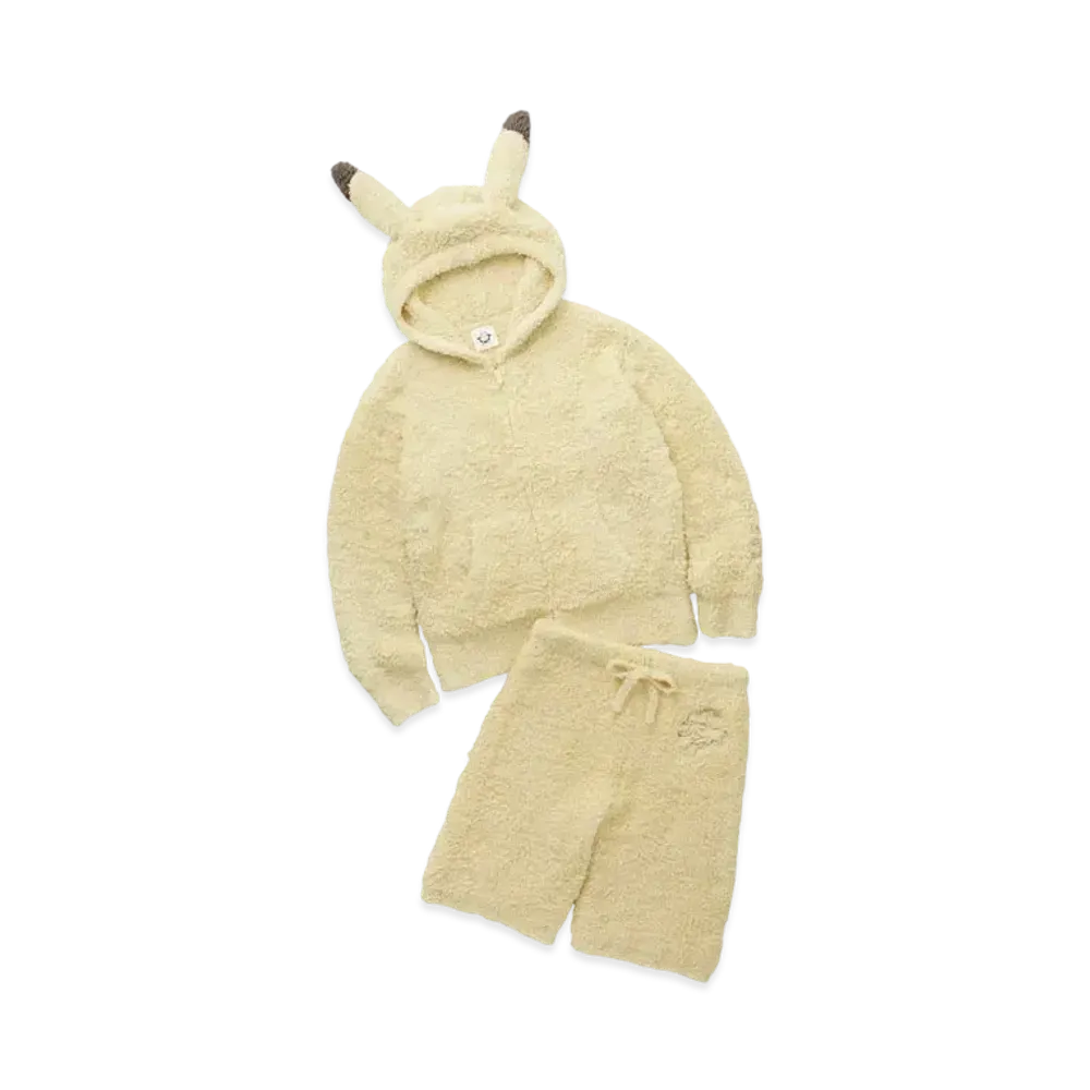 GELATO PIQUE x Pokemon Sleep Mens Gelato Pikachu Parka&Half Pants Set "Yellow"
