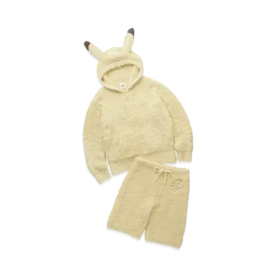 GELATO PIQUE x Pokemon Sleep Mens Gelato Pikachu Parka&Half Pants Set "Yellow"