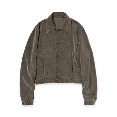 AURALEE Pigment Dyed Finx Cordurory Blouson "Olive Brown"