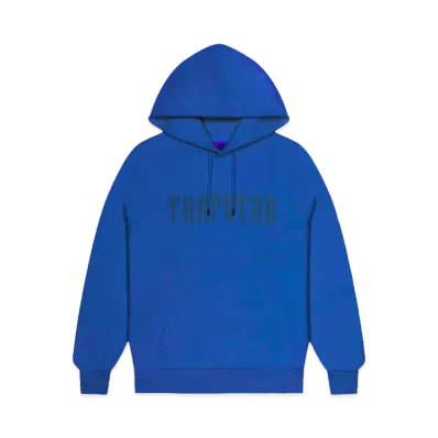 TRAPSTAR Chenille Decoded Hoodie "Cobalt"