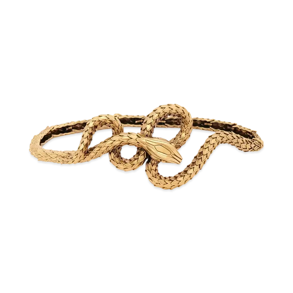 Chloe The Chloe Snake Belt "Vintage Gold"