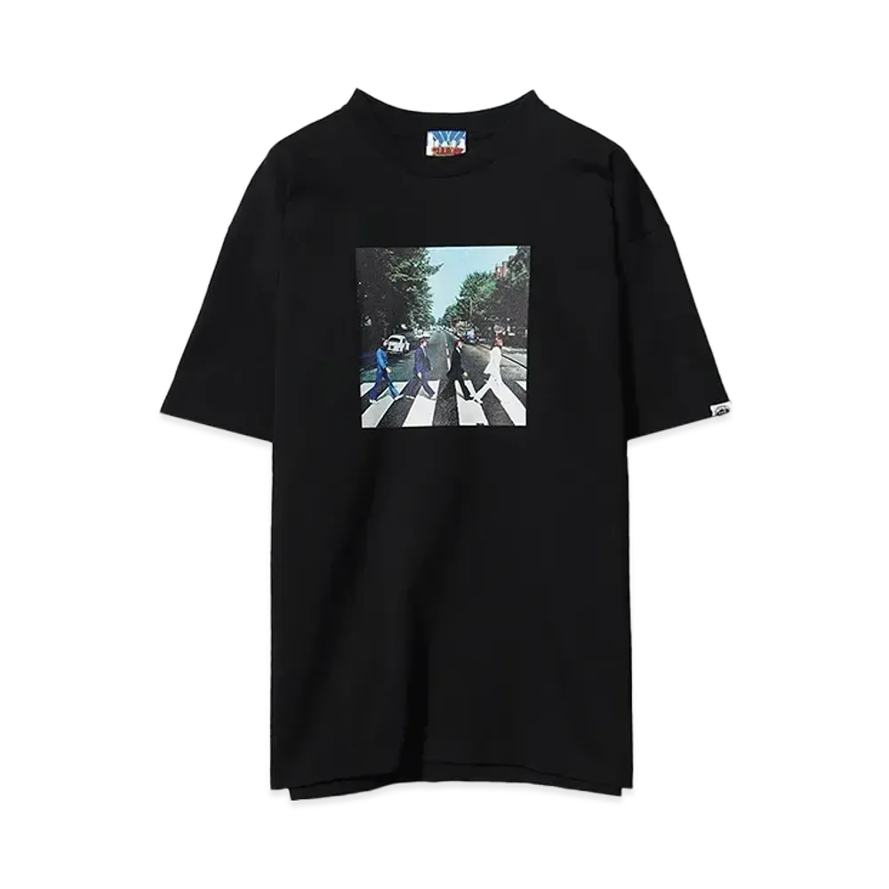 THE BEATLES x CITY COUNTRY CITY COTTON T-SHIRT_002 "BLACK"