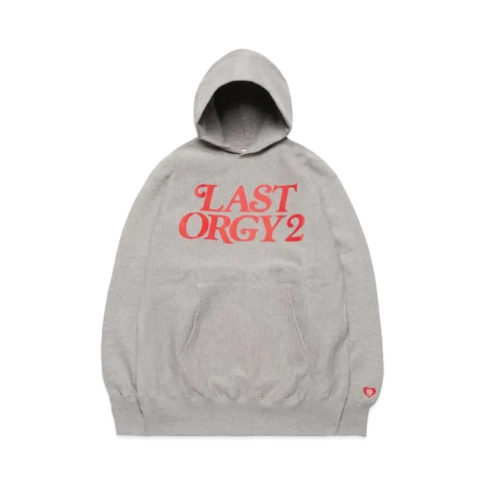 HUMAN MADE x UNDER COVER LAST ORGY 2 GDC PIZZA HOODIE "Grey/Red"