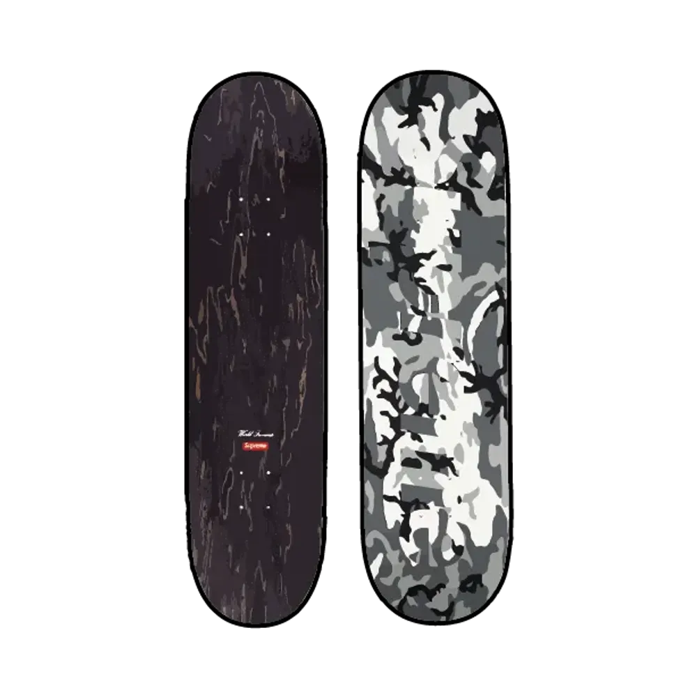 Supreme Camo Ripstop Skateboard "Snow Camo"