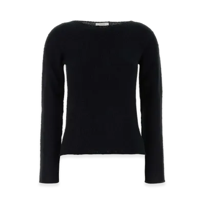 The Row Women's Cotton Blend Omiko Sweater "Black"