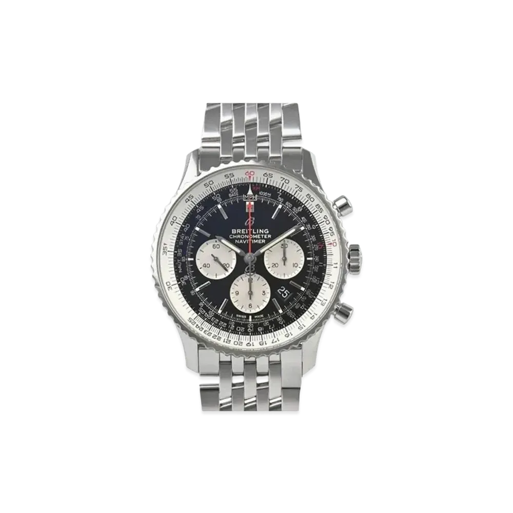 Breitling Navitimer B01 Chronograph 46 "Black/Stainless Steel"