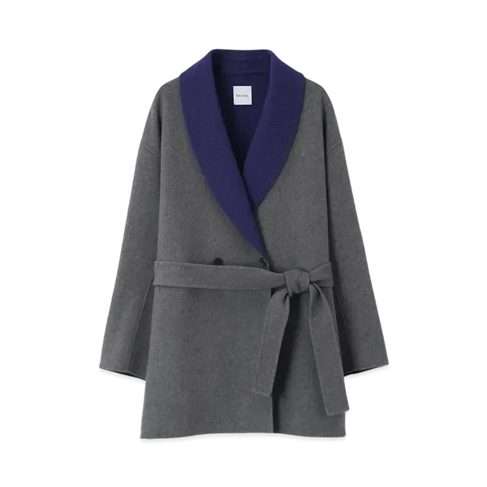 Paul Smith Women's Wool River Coat "Gray"