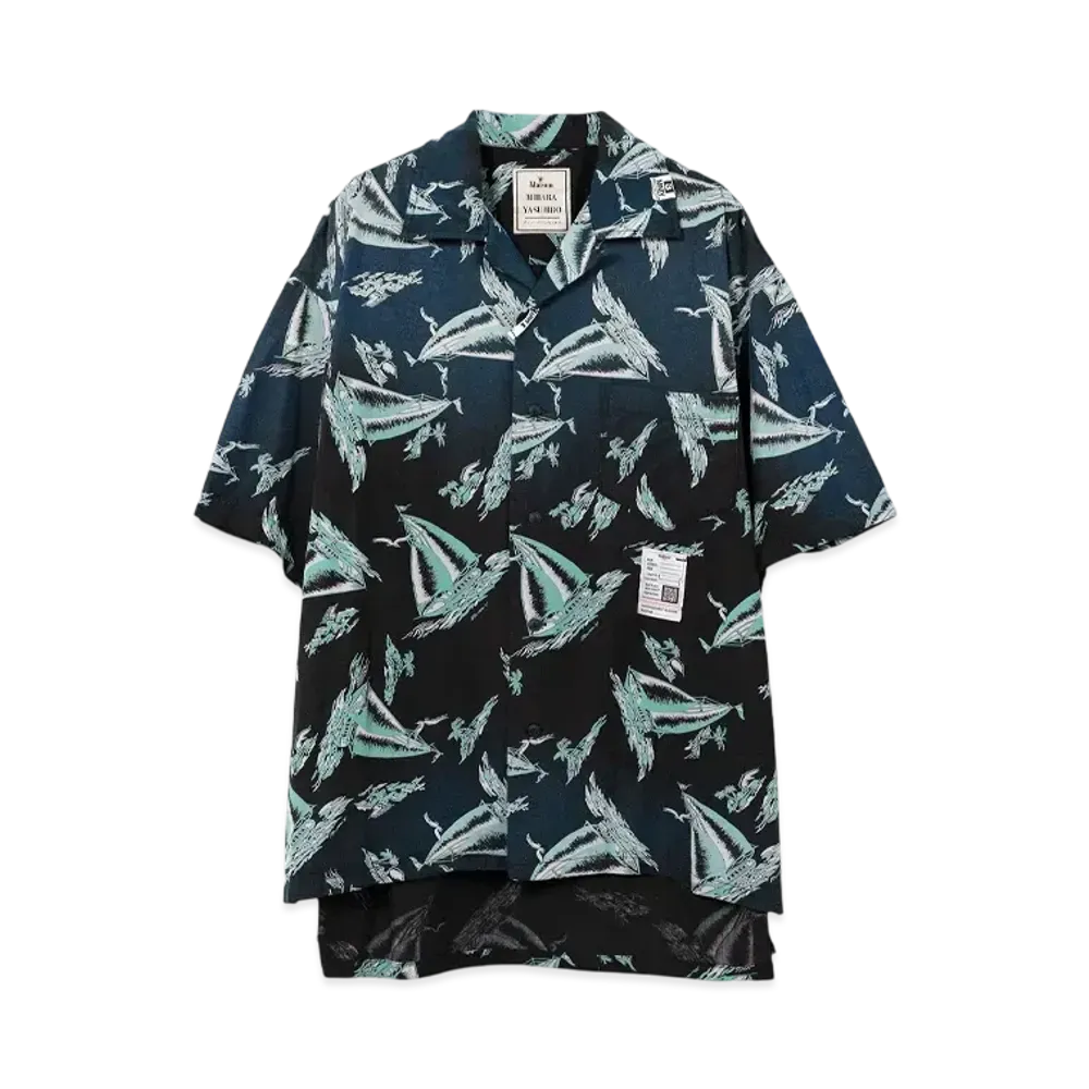 Maison MIHARA YASUHIRO Vintage Like Aloha Short-Sleeve Shirt "Black"