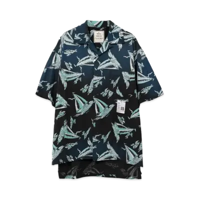 Maison MIHARA YASUHIRO Vintage Like Aloha Short-Sleeve Shirt "Black"
