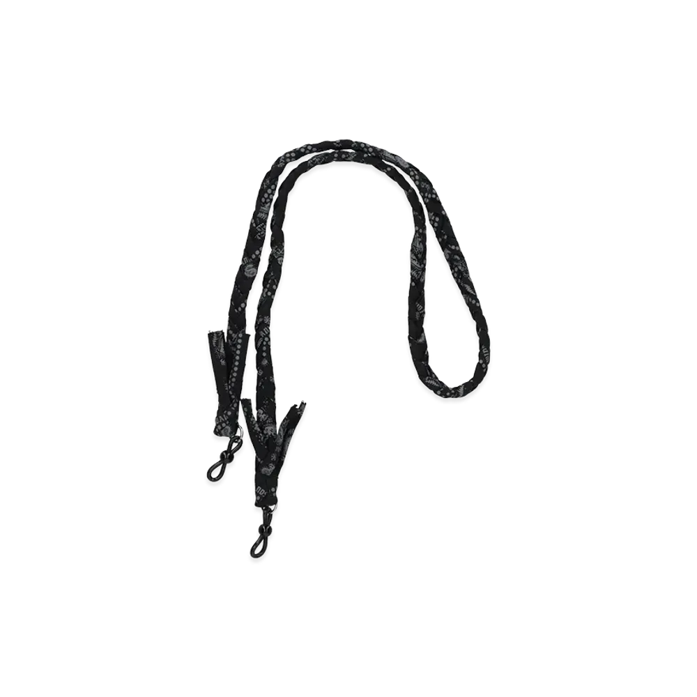 WIND AND SEA Black Bandana Glasses Strap "Black"