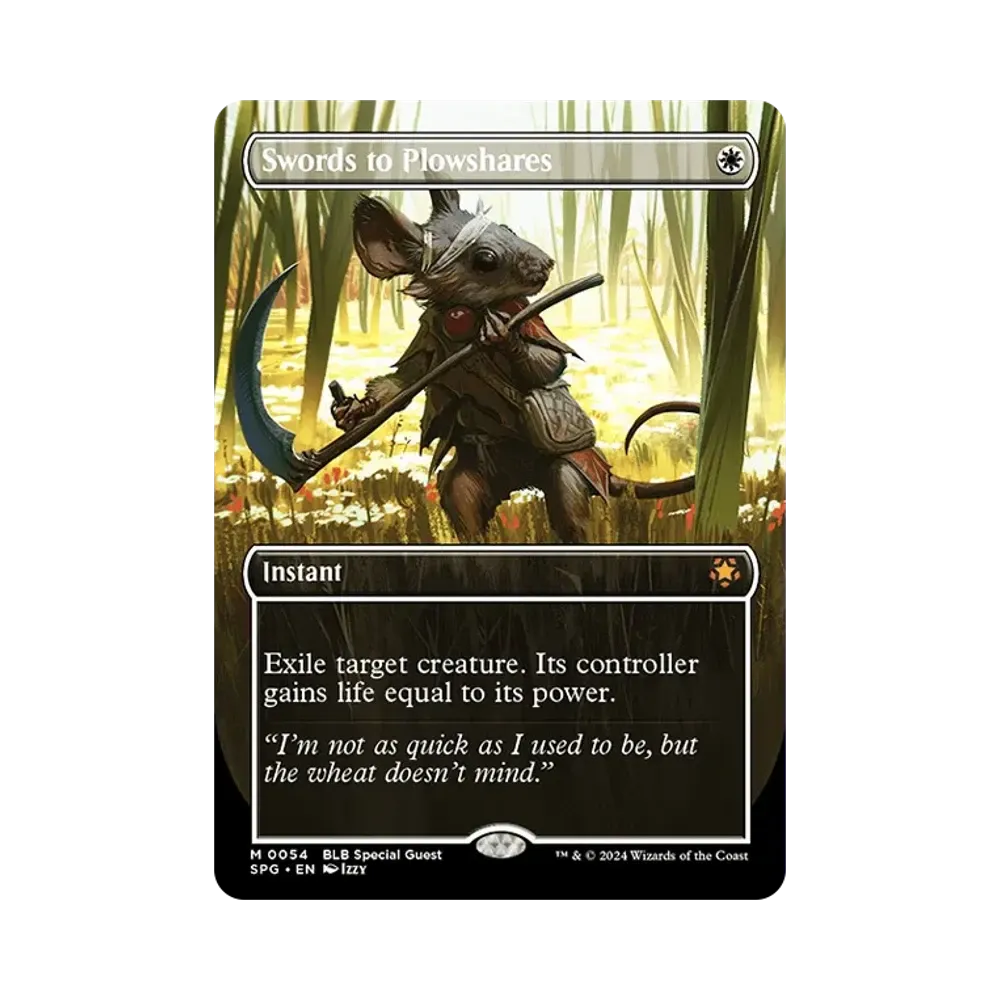 剣を鍬に M :Foil :ボーダーレス版 [SPG 0054]【英語版】(ブルーム