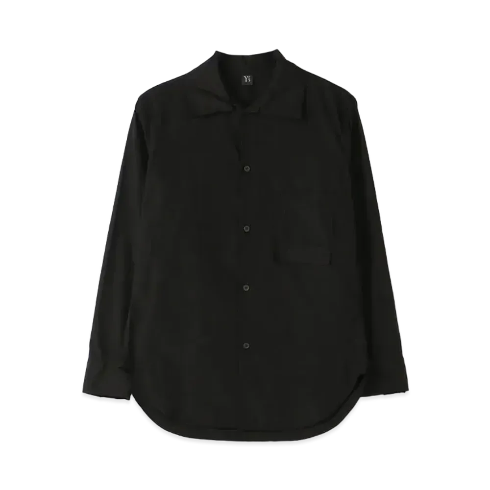 Yohji Yamamoto Y's BROAD CUT-OUT BLOUSE "Black"