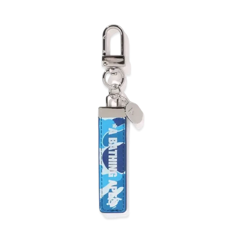 A BATHING APE ABC Camo Keychain "Blue"