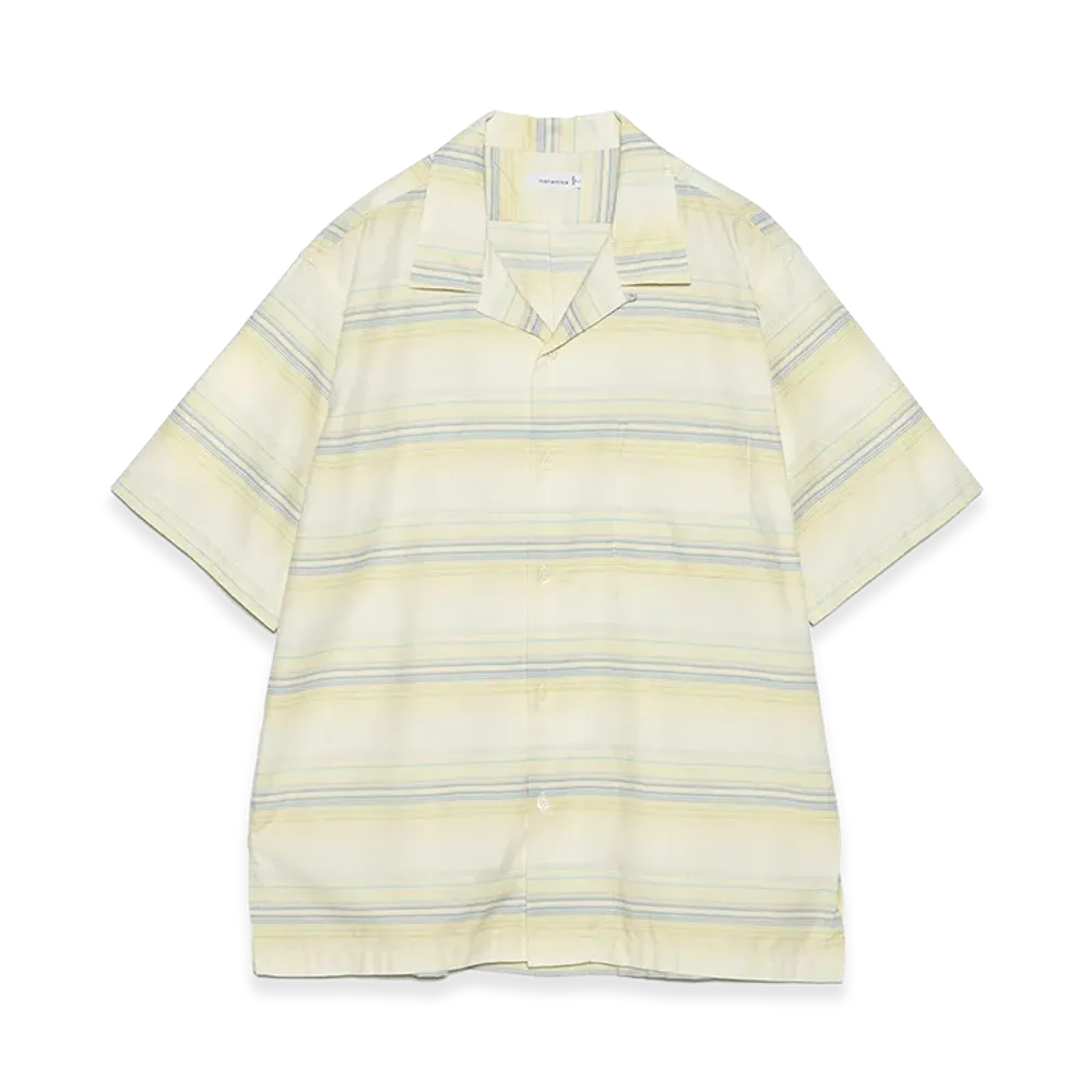 nanamica Open Collar Pique S/S Shirt "Yellow"