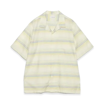 nanamica Open Collar Pique S/S Shirt "Yellow"
