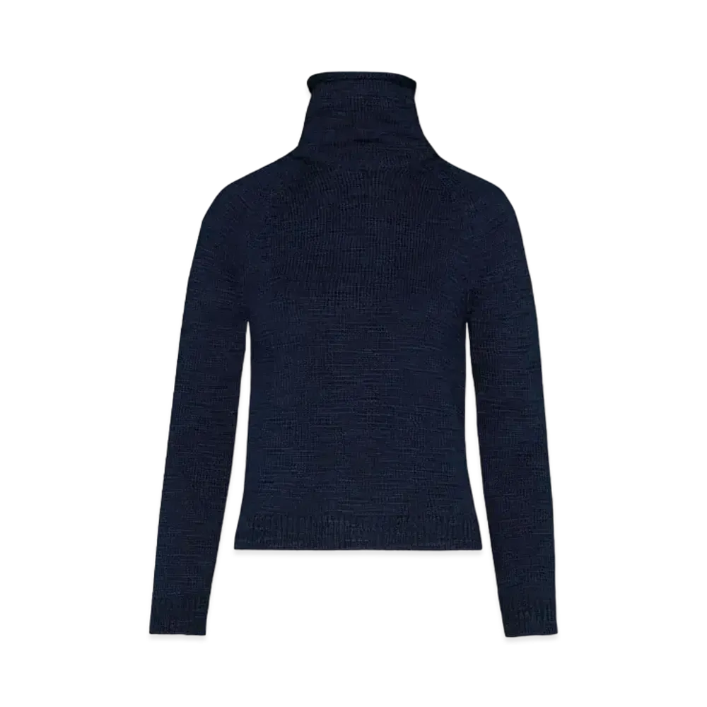 Maison Margiela Women's Knit High-Neck Sweater "Blue"