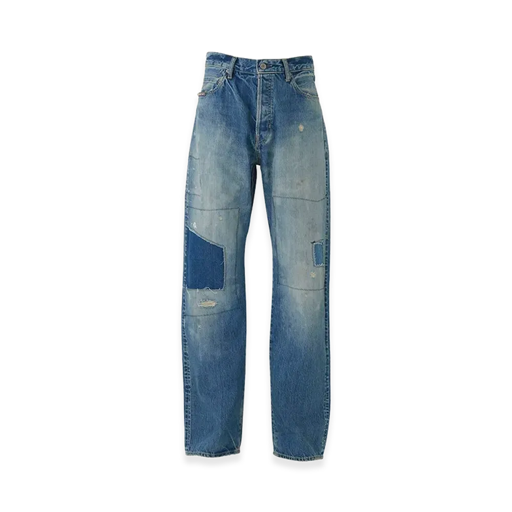 HYSTERIC GLAMOUR Sp Processed 60’S Xx Straight Denim Pants "Light Indigo Blue"