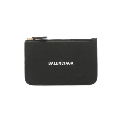 BALENCIAGA Cash Large Long Coin And Card Holder "Black"