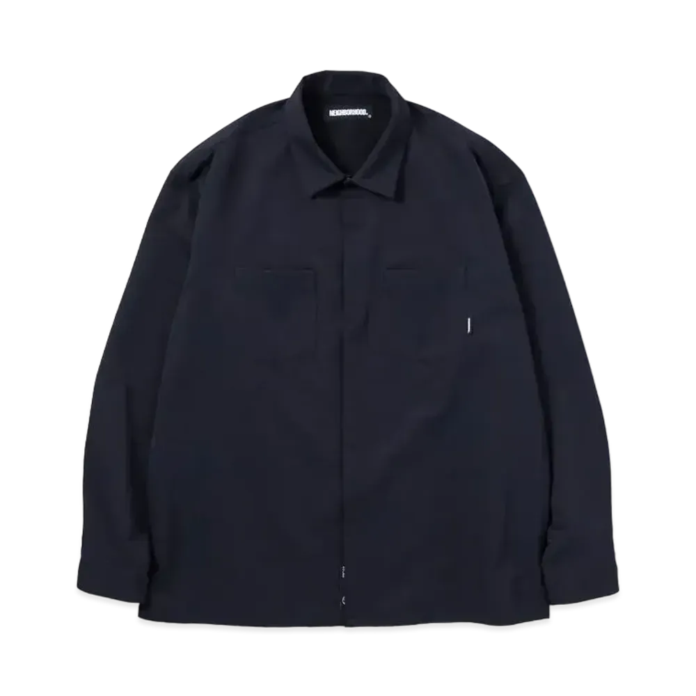 NEIGHBORHOOD PLAIN / E-SHIRT . LS "Navy"