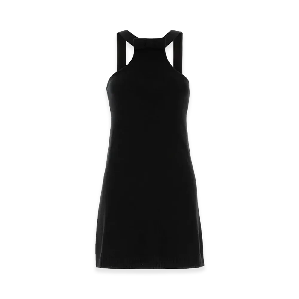 PRADA Women's Wool Mini Dress "Black"
