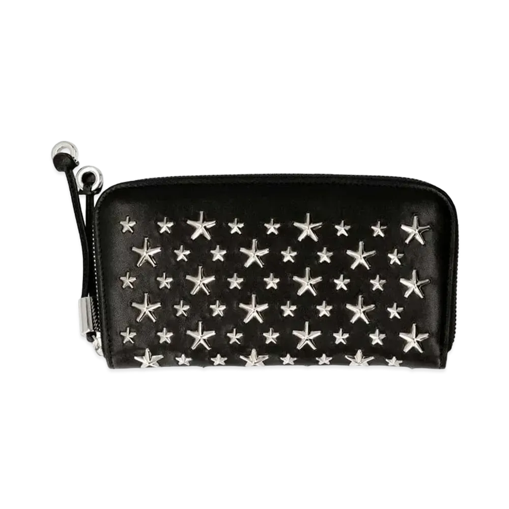 Jimmy Choo Filipa Zippy Wallet "Black"