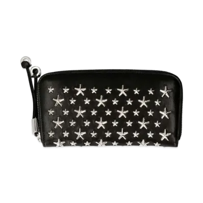 Jimmy Choo Filipa Zippy Wallet "Black"
