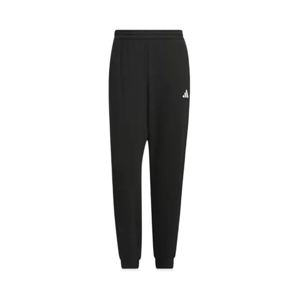 adidas Warding Pack Loose Fit French Terry Elastic Hem Full Length Pants "Black"