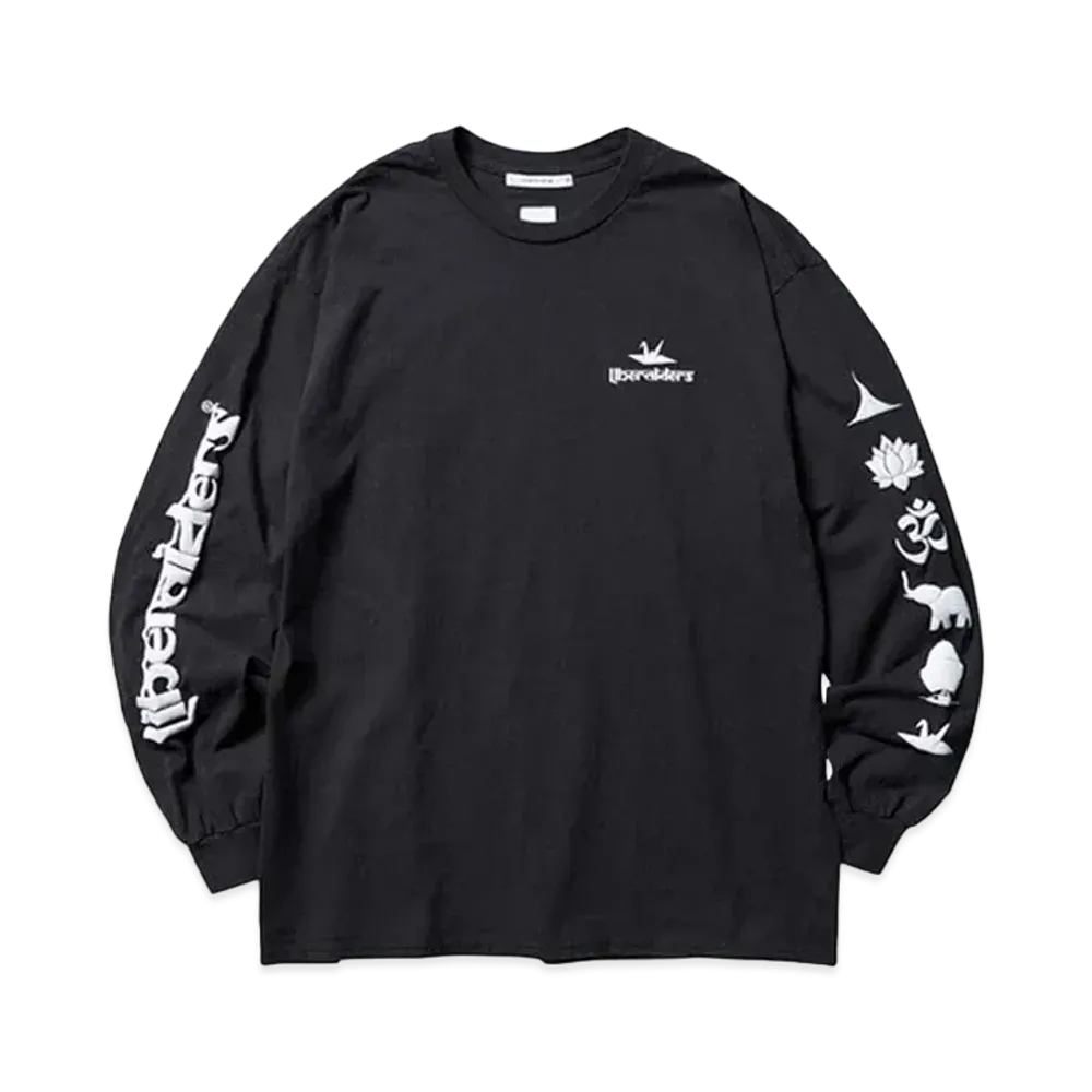 Liberaiders SLEEVE LOGO L/S TEE "BLACK"