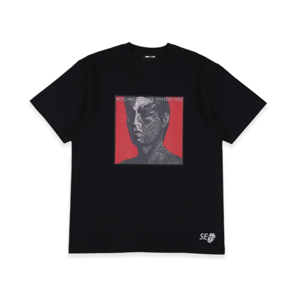 WIND AND SEA x The Rolling Stones Tatoo You Tee "Black"
