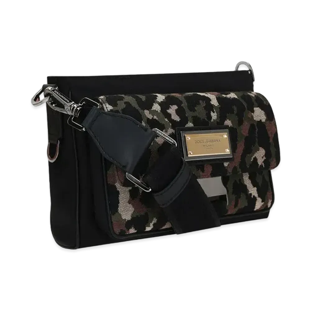 Dolce&Gabbana Crossbody Bag Camouflage Jacquard "Multicolor"