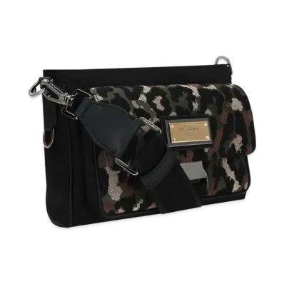 Dolce&Gabbana Crossbody Bag Camouflage Jacquard "Multicolor"