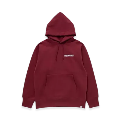BEDWIN & THE HEARTBREAKERS L/S Printed Hooded Sweat Franklin "Burgundy"
