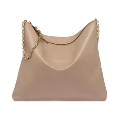 MIU MIU Leather Shoulder Bag "Cameo Beige"