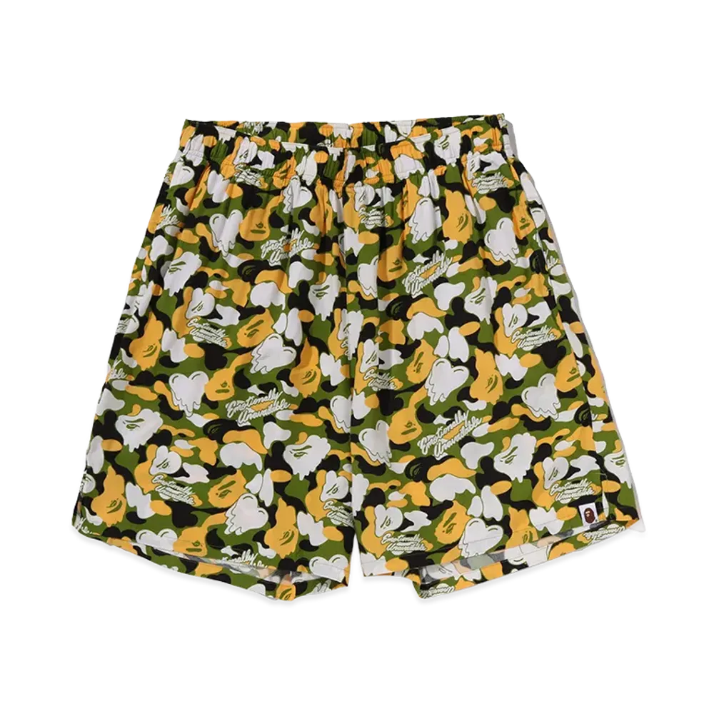 A BATHING APE x EMOTIONALLY UNAVAILABLE Shorts "Green"