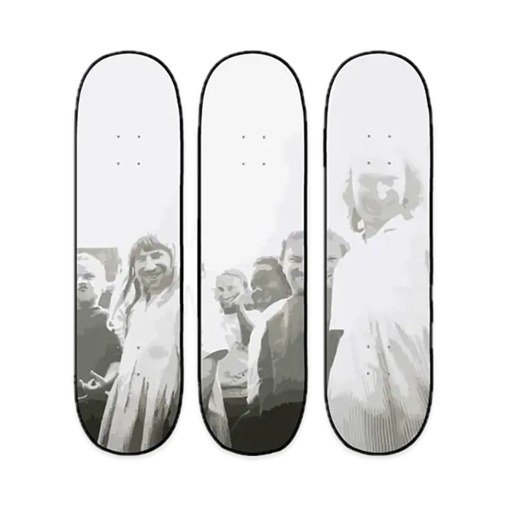 Supreme x Aphex Twin Come To Daddy Skateboard (Set of 3) "White"