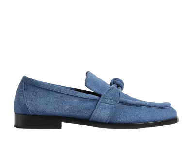 Bottega Veneta Women's Astaire Loafers "Blue Venezia"