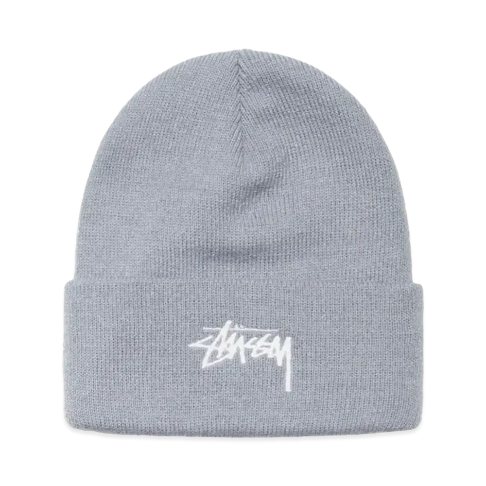 Stussy Stock Cuff Beanie "Grey Heather"