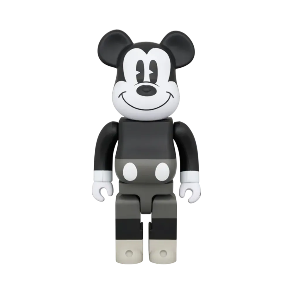 MEDICOM TOY "BEARBRICK" Mickey Mouse B&W Ver. (Mickey Mouse & Friends) 400%