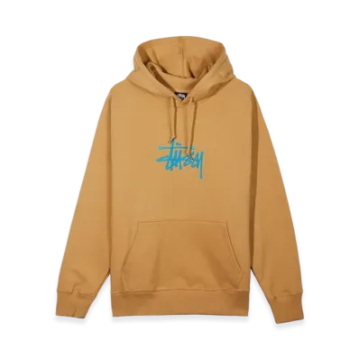 Stussy Basic Stussy Embroidered Hoodie - 21SS "Khaki"