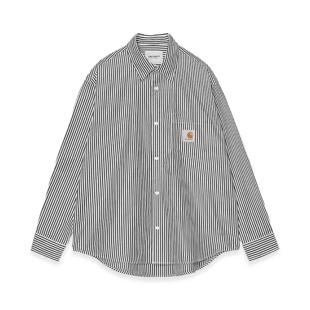 Carhartt WIP L/S Daldry Shirt Daldry Stripe "Black/Wax"