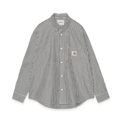 Carhartt WIP L/S Daldry Shirt Daldry Stripe "Black/Wax"
