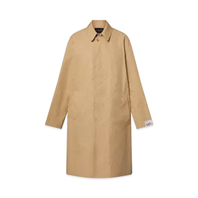 Louis Vuitton Monogram Toile Trench Coat "Dark Camel"