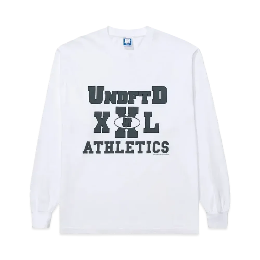 UNDEFEATED Varsity L/S Tee "White"