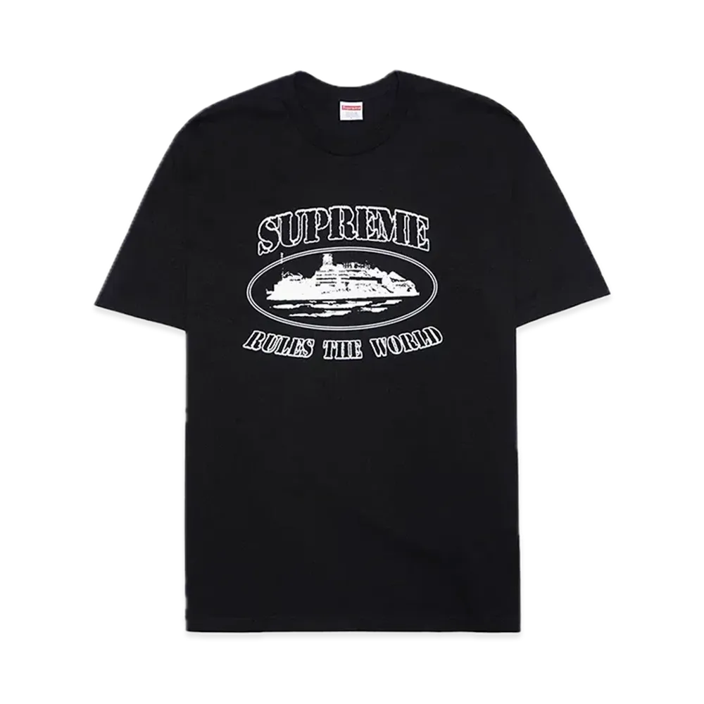 Supreme x Corteiz Rules The World Tee "Black"