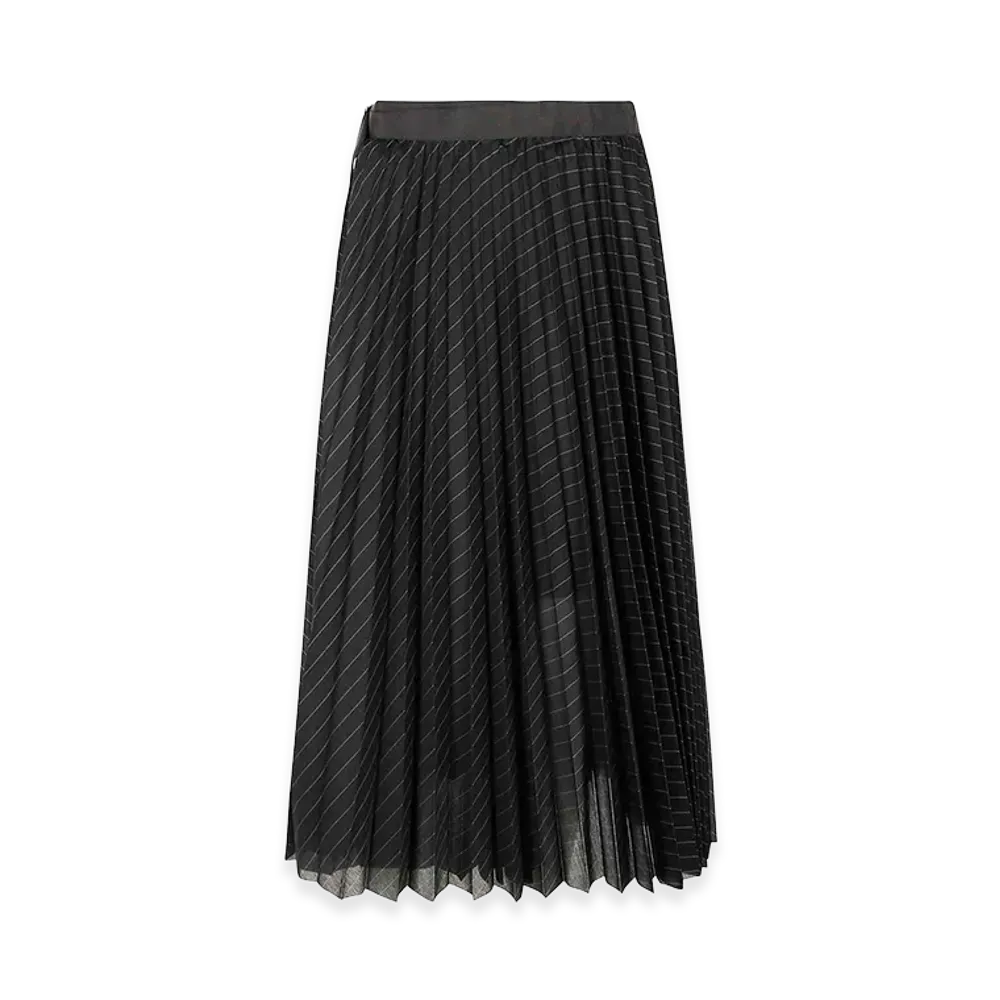 sacai Women's Spun Organza Skirt "Black"