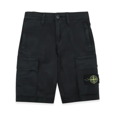 Stone Island Kids Shorts "Black"