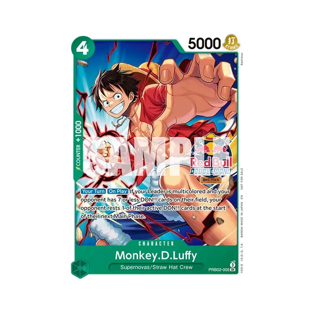モンキー・D・ルフィ SR:参加賞 [PRB02-005]【英語版】(プロモーションカード「レッドブル ダブルドン!! 予選」)