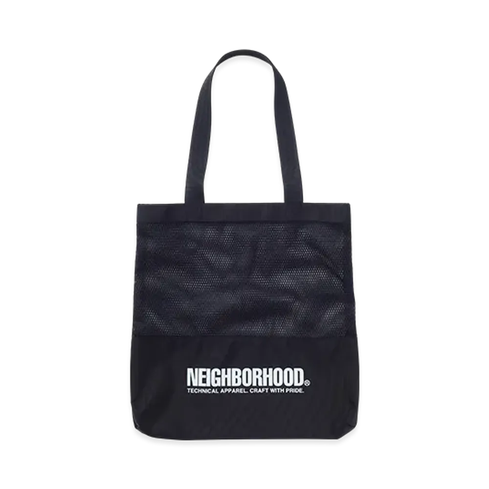 NEIGHBORHOOD Mesh Tote Bag "Black"