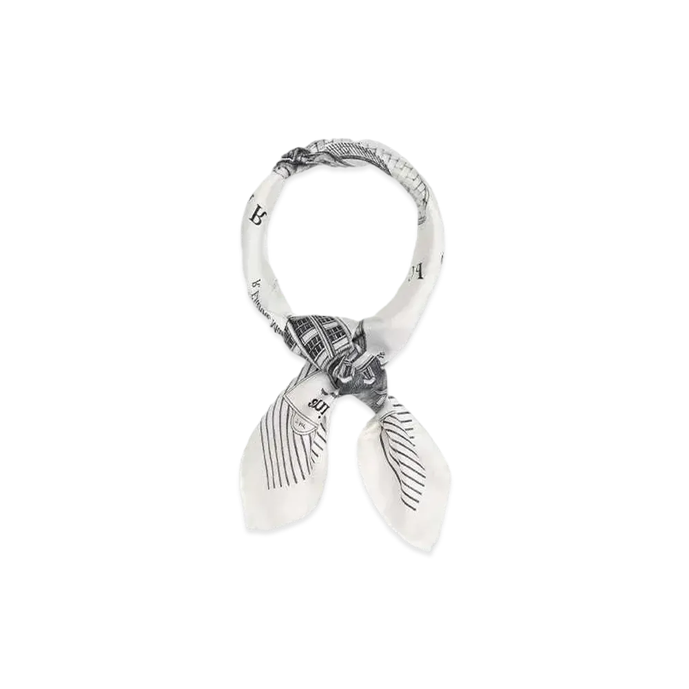 AMI PARIS Place Des Victoires Scarf "Black/White"