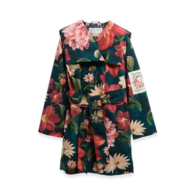 Barbour x FARM Rio Women's Wildflower Casual Jacket "Navy"